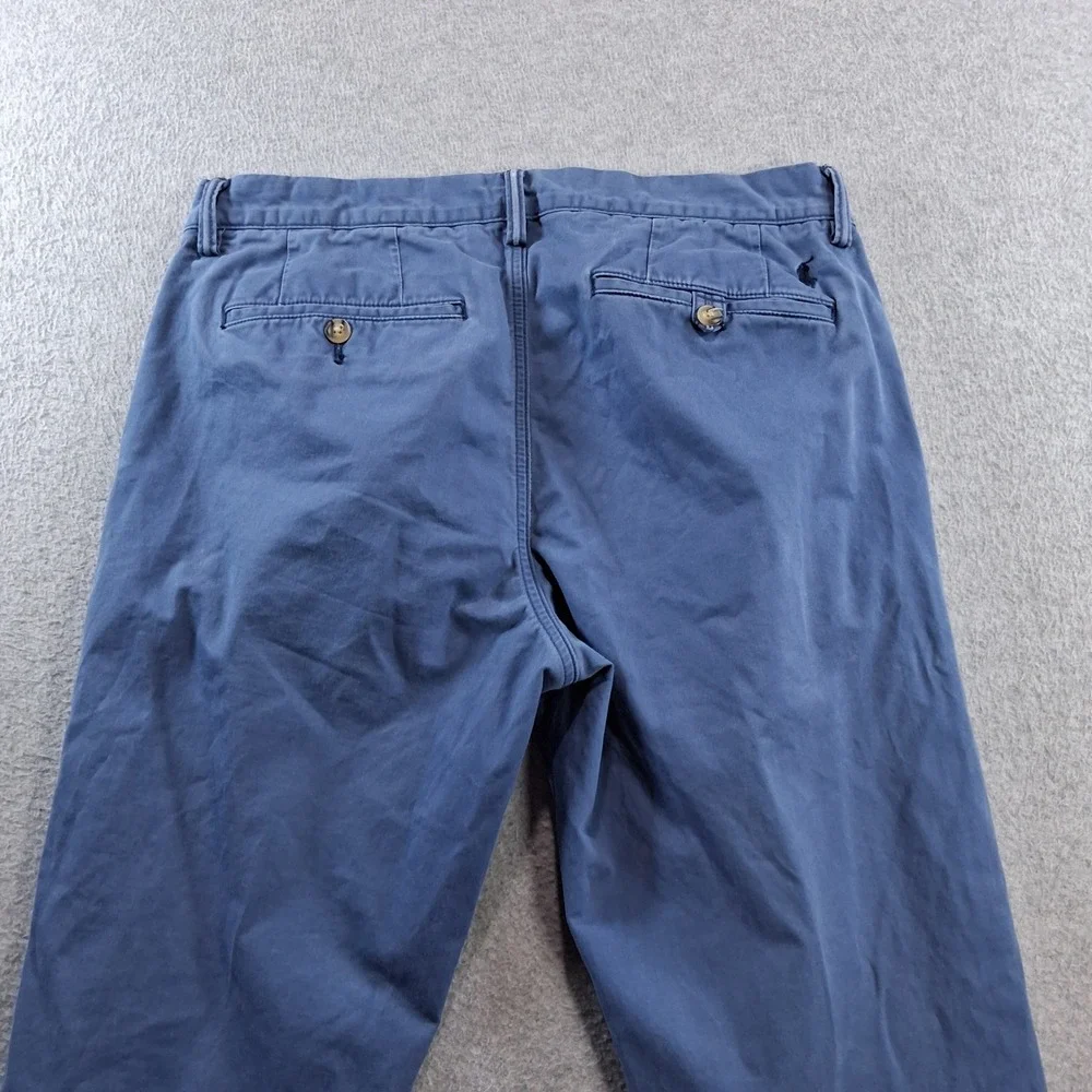 Polo Ralph Lauren Chino Pants 32x32 Light Blue Stretch Straight Fit Cotton Twill